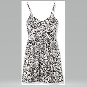 Wild Meadow women Spaghetti Strap Animal Print Summer Dress XXS  -new
